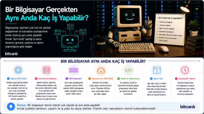 Bir Bilgisayar Gerçekten Aynı Anda Kaç İş Yapabilir?